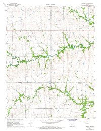 Gridley SE Kansas Historical topographic map, 1:24000 scale, 7.5 X 7.5 Minute, Year 1967