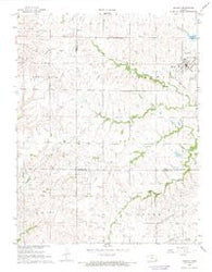 Gridley Kansas Historical topographic map, 1:24000 scale, 7.5 X 7.5 Minute, Year 1967