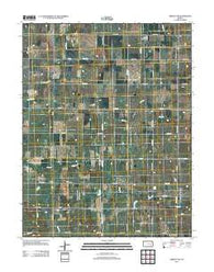 Gridley NW Kansas Historical topographic map, 1:24000 scale, 7.5 X 7.5 Minute, Year 2012
