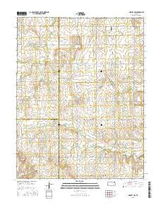 Gridley NW Kansas Current topographic map, 1:24000 scale, 7.5 X 7.5 Minute, Year 2015