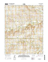 Gridley SE Kansas Current topographic map, 1:24000 scale, 7.5 X 7.5 Minute, Year 2015