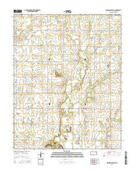 Grindstone Creek Kansas Current topographic map, 1:24000 scale, 7.5 X 7.5 Minute, Year 2015