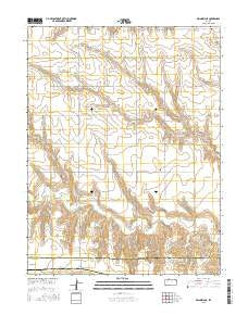 Grinnell NE Kansas Current topographic map, 1:24000 scale, 7.5 X 7.5 Minute, Year 2015