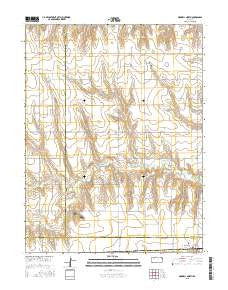 Grinnell North Kansas Current topographic map, 1:24000 scale, 7.5 X 7.5 Minute, Year 2015
