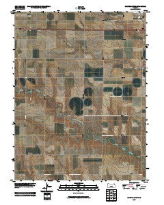 Grinnell South Kansas Historical topographic map, 1:24000 scale, 7.5 X 7.5 Minute, Year 2009