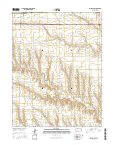 Grinnell South Kansas Current topographic map, 1:24000 scale, 7.5 X 7.5 Minute, Year 2015