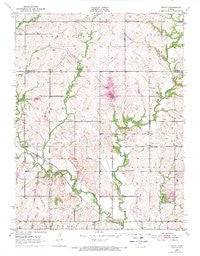 Grove Kansas Historical topographic map, 1:24000 scale, 7.5 X 7.5 Minute, Year 1952