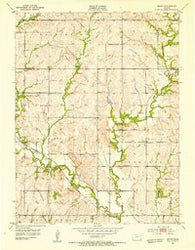 Grove Kansas Historical topographic map, 1:24000 scale, 7.5 X 7.5 Minute, Year 1952