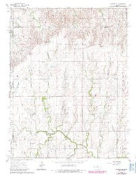 Gypsum SE Kansas Historical topographic map, 1:24000 scale, 7.5 X 7.5 Minute, Year 1964