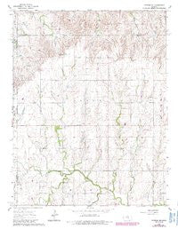 Gypsum SE Kansas Historical topographic map, 1:24000 scale, 7.5 X 7.5 Minute, Year 1964