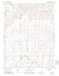 Gypsum SE Kansas Historical topographic map, 1:24000 scale, 7.5 X 7.5 Minute, Year 1964