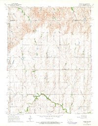 Gypsum SE Kansas Historical topographic map, 1:24000 scale, 7.5 X 7.5 Minute, Year 1964