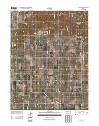 Gypsum SE Kansas Historical topographic map, 1:24000 scale, 7.5 X 7.5 Minute, Year 2012