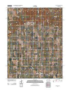 Gypsum SE Kansas Historical topographic map, 1:24000 scale, 7.5 X 7.5 Minute, Year 2012