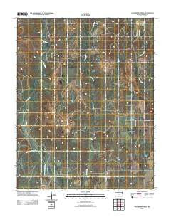 Hackberry Creek Kansas Historical topographic map, 1:24000 scale, 7.5 X 7.5 Minute, Year 2012