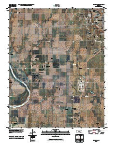 Hackney Kansas Historical topographic map, 1:24000 scale, 7.5 X 7.5 Minute, Year 2010