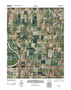 Hackney Kansas Historical topographic map, 1:24000 scale, 7.5 X 7.5 Minute, Year 2012