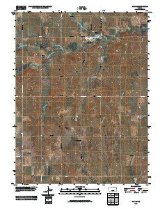 Haddam Kansas Historical topographic map, 1:24000 scale, 7.5 X 7.5 Minute, Year 2009