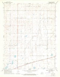 Haggard Kansas Historical topographic map, 1:24000 scale, 7.5 X 7.5 Minute, Year 1969