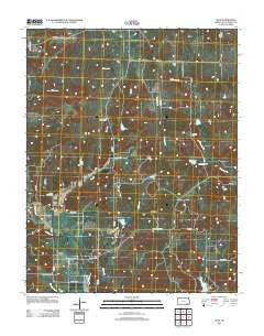 Hale Kansas Historical topographic map, 1:24000 scale, 7.5 X 7.5 Minute, Year 2012