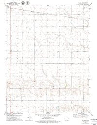 Halford Kansas Historical topographic map, 1:24000 scale, 7.5 X 7.5 Minute, Year 1979