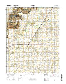 Hallowell Kansas Current topographic map, 1:24000 scale, 7.5 X 7.5 Minute, Year 2015