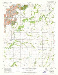 Hallowell Kansas Historical topographic map, 1:24000 scale, 7.5 X 7.5 Minute, Year 1974