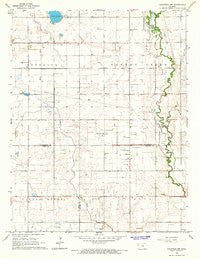 Halstead NW Kansas Historical topographic map, 1:24000 scale, 7.5 X 7.5 Minute, Year 1965