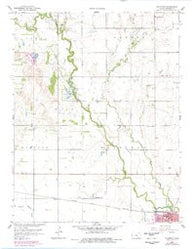 Halstead Kansas Historical topographic map, 1:24000 scale, 7.5 X 7.5 Minute, Year 1959