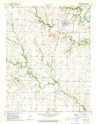 Hamilton Kansas Historical topographic map, 1:24000 scale, 7.5 X 7.5 Minute, Year 1971