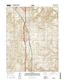 Hammond Kansas Current topographic map, 1:24000 scale, 7.5 X 7.5 Minute, Year 2015