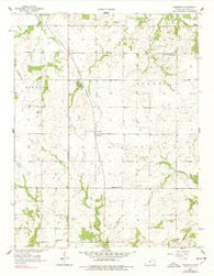 Hammond Kansas Historical topographic map, 1:24000 scale, 7.5 X 7.5 Minute, Year 1958