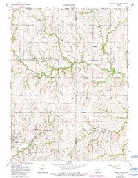 Hanover East Kansas Historical topographic map, 1:24000 scale, 7.5 X 7.5 Minute, Year 1966