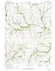 Hanover East Kansas Historical topographic map, 1:24000 scale, 7.5 X 7.5 Minute, Year 1966