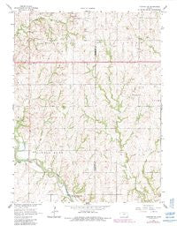 Hanover SE Kansas Historical topographic map, 1:24000 scale, 7.5 X 7.5 Minute, Year 1966