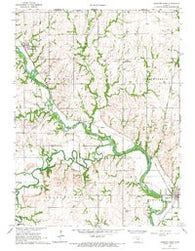 Hanover West Kansas Historical topographic map, 1:24000 scale, 7.5 X 7.5 Minute, Year 1966