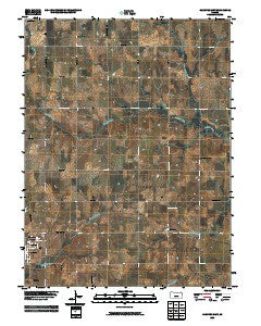 Hanover East Kansas Historical topographic map, 1:24000 scale, 7.5 X 7.5 Minute, Year 2009