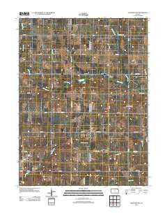 Hanover East Kansas Historical topographic map, 1:24000 scale, 7.5 X 7.5 Minute, Year 2012