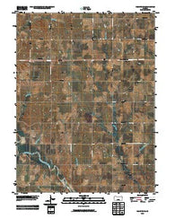 Hanover SE Kansas Historical topographic map, 1:24000 scale, 7.5 X 7.5 Minute, Year 2009