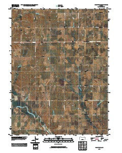 Hanover SE Kansas Historical topographic map, 1:24000 scale, 7.5 X 7.5 Minute, Year 2009