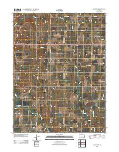 Hanover SE Kansas Historical topographic map, 1:24000 scale, 7.5 X 7.5 Minute, Year 2012