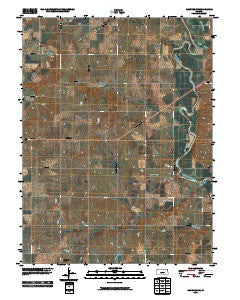 Hanover SW Kansas Historical topographic map, 1:24000 scale, 7.5 X 7.5 Minute, Year 2010