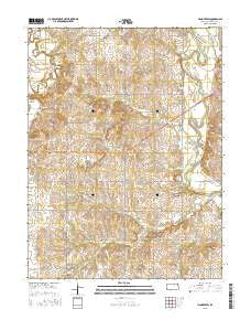 Hanover SW Kansas Current topographic map, 1:24000 scale, 7.5 X 7.5 Minute, Year 2015