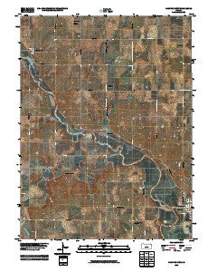 Hanover West Kansas Historical topographic map, 1:24000 scale, 7.5 X 7.5 Minute, Year 2009