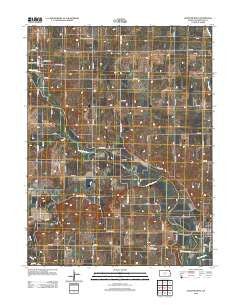 Hanover West Kansas Historical topographic map, 1:24000 scale, 7.5 X 7.5 Minute, Year 2012