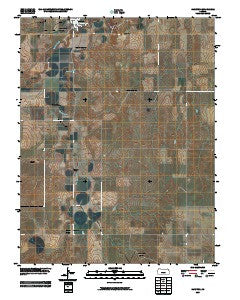 Hanston Kansas Historical topographic map, 1:24000 scale, 7.5 X 7.5 Minute, Year 2009