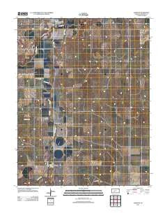Hanston Kansas Historical topographic map, 1:24000 scale, 7.5 X 7.5 Minute, Year 2012