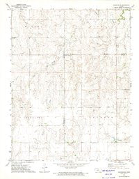 Hanston SE Kansas Historical topographic map, 1:24000 scale, 7.5 X 7.5 Minute, Year 1972