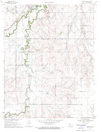 Hanston Kansas Historical topographic map, 1:24000 scale, 7.5 X 7.5 Minute, Year 1970