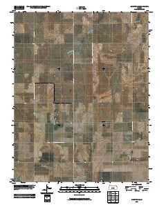 Hanston SE Kansas Historical topographic map, 1:24000 scale, 7.5 X 7.5 Minute, Year 2009